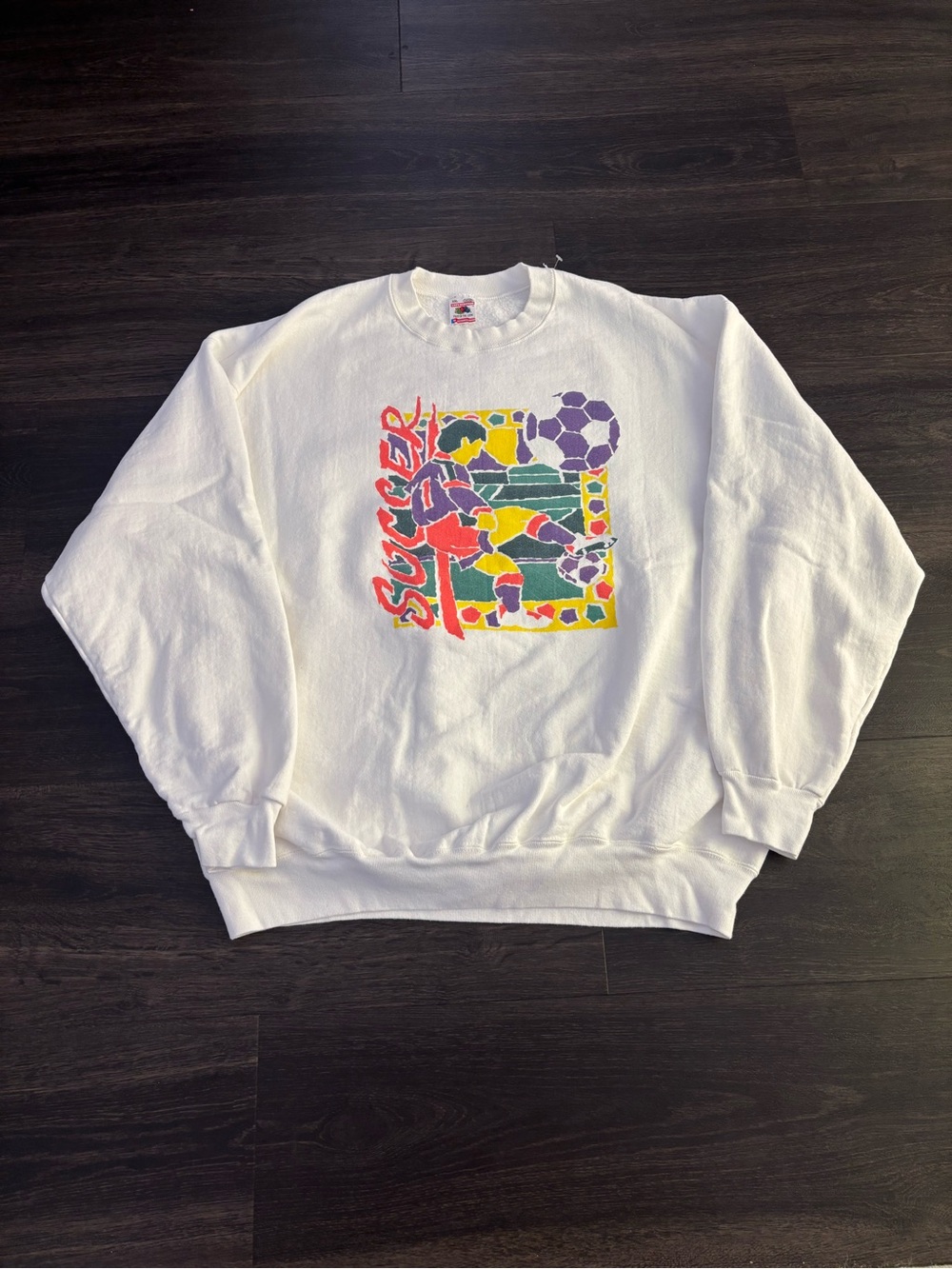 Vintage Heavyweight Soccer Crewneck Size XXL